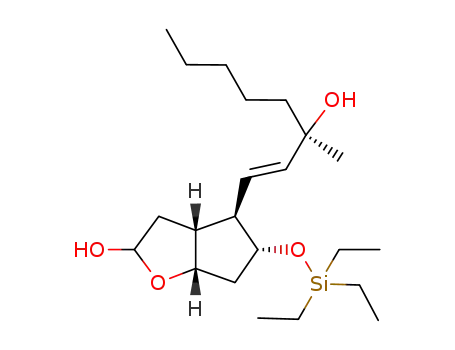 (3aR,4R,5R,6aS)-5-triethylsilyloxy-4-[(1E,3R)-3-hydroxy-3-methyloct-1-en-1-yl]hexahydro-2H-cyclopenta[b]furan-2-ol